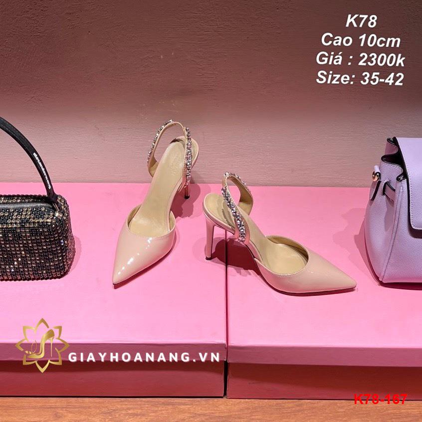 K78-167 Aminah Abdul sandal cao 10cm siêu cấp