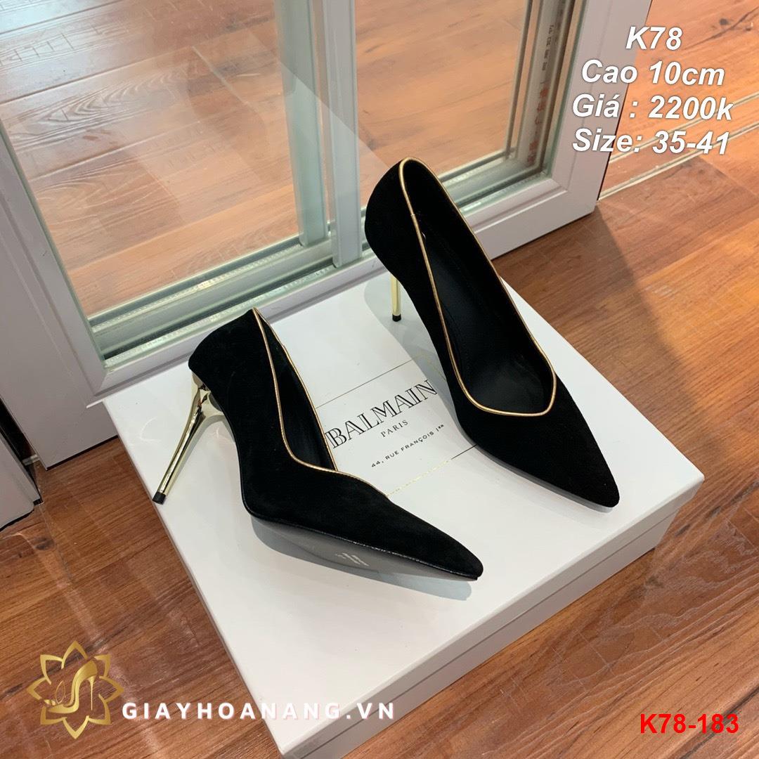 K78-183 Balmain giày cao 10cm siêu cấp