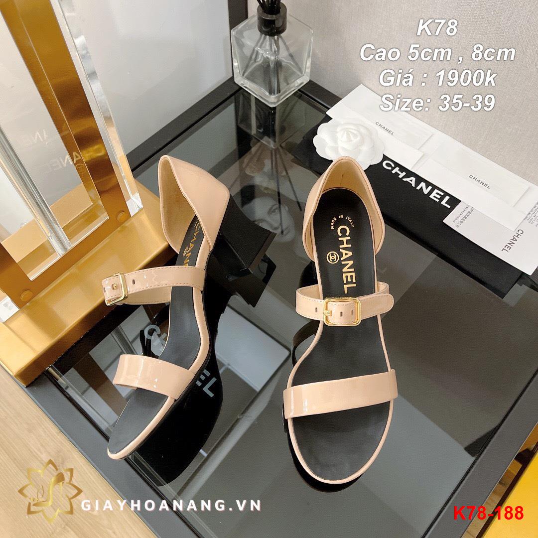 K78-188 Chanel sandal cao 5cm , 8cm siêu cấp