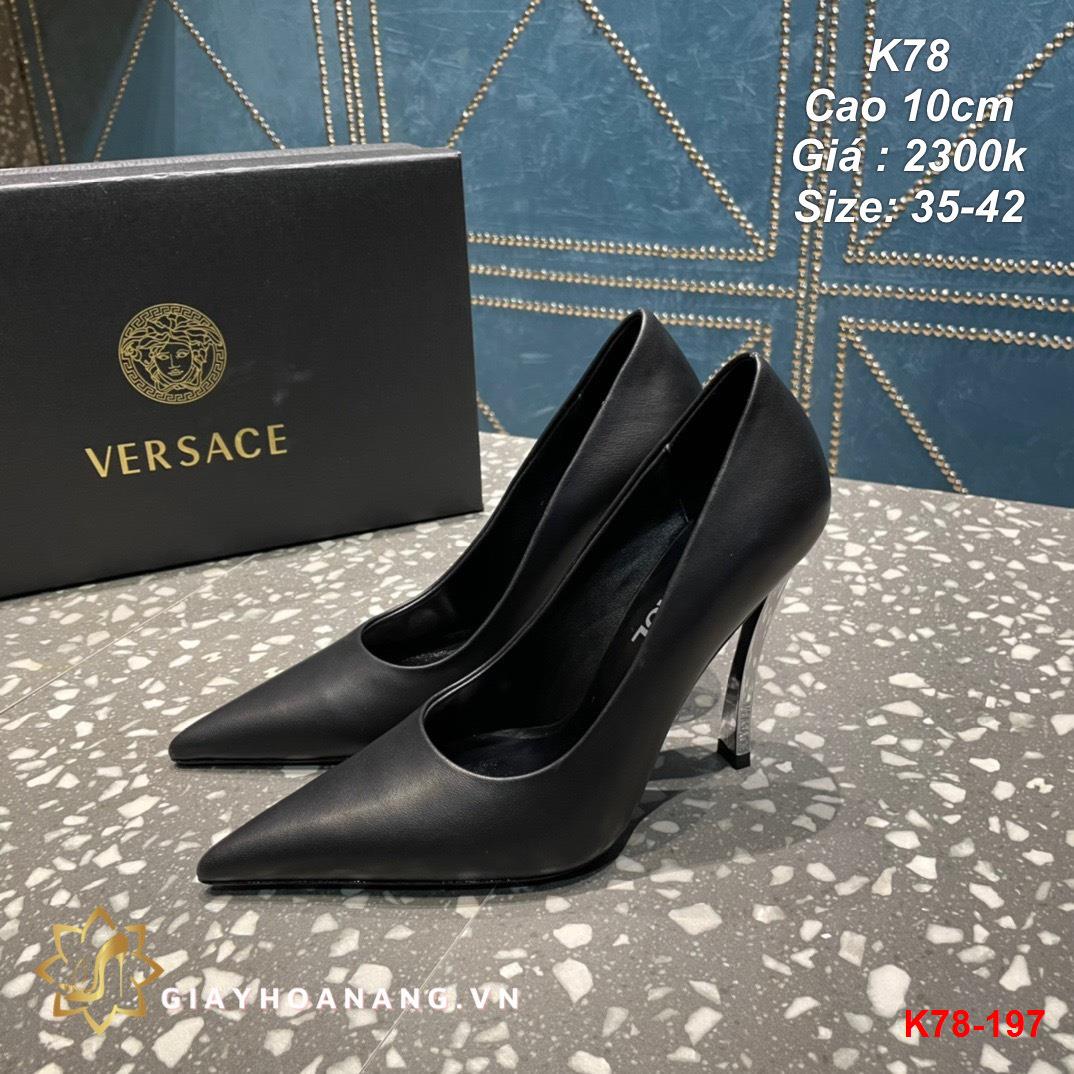 K78-197 Versace giày cao 10cm siêu cấp