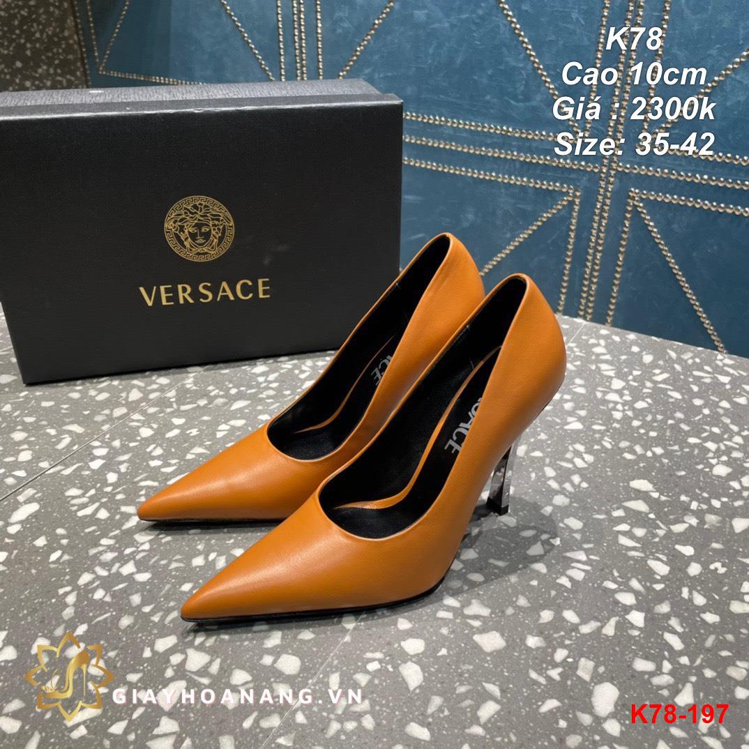 K78-197 Versace giày cao 10cm siêu cấp