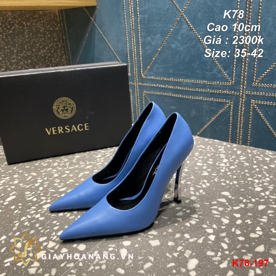 K78-197 Versace giày cao 10cm siêu cấp