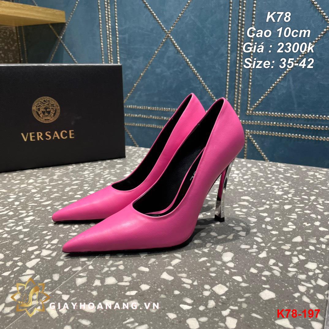 K78-197 Versace giày cao 10cm siêu cấp