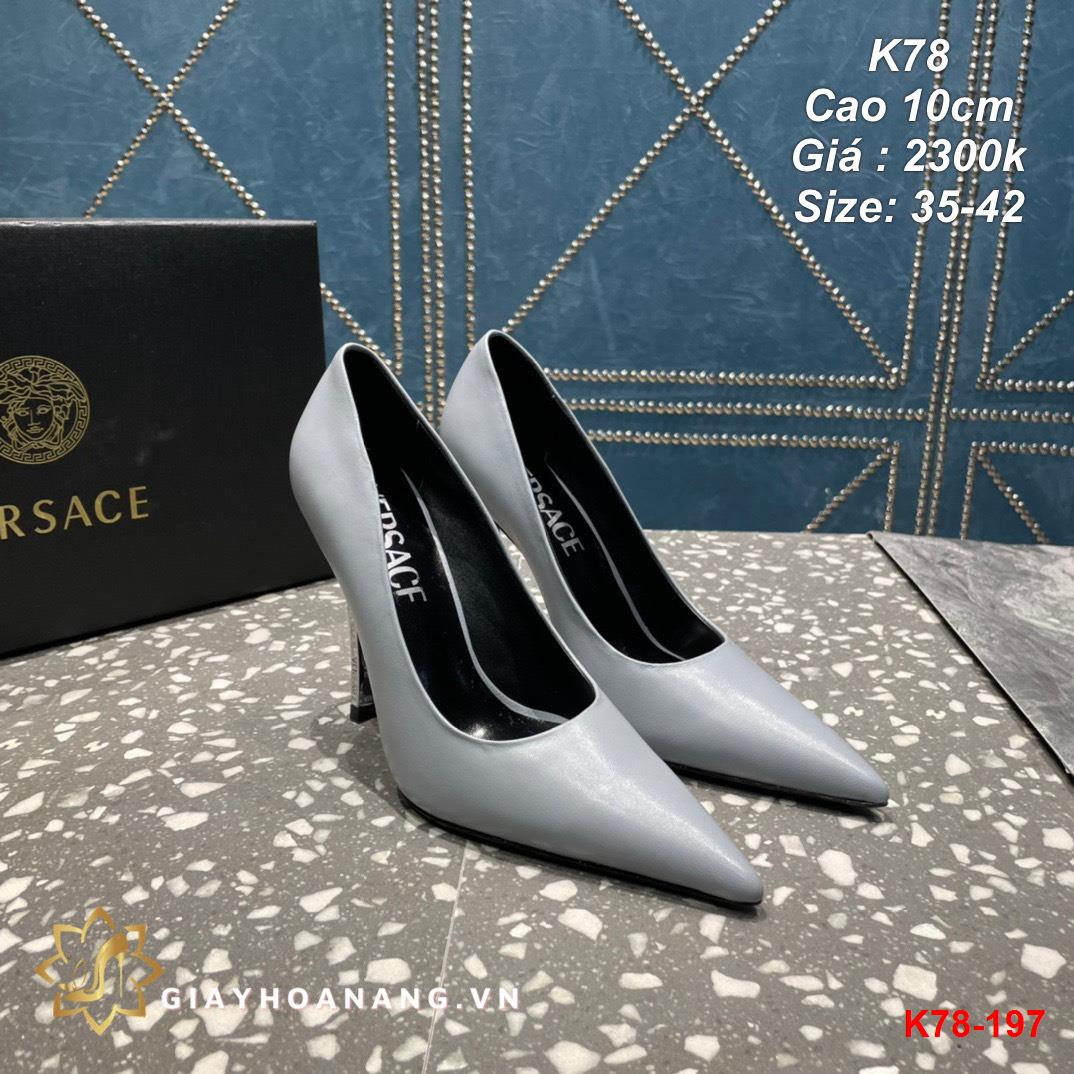 K78-197 Versace giày cao 10cm siêu cấp