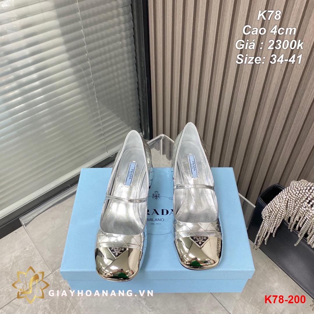 K78-200 Miu miu giày cao 4cm siêu cấp