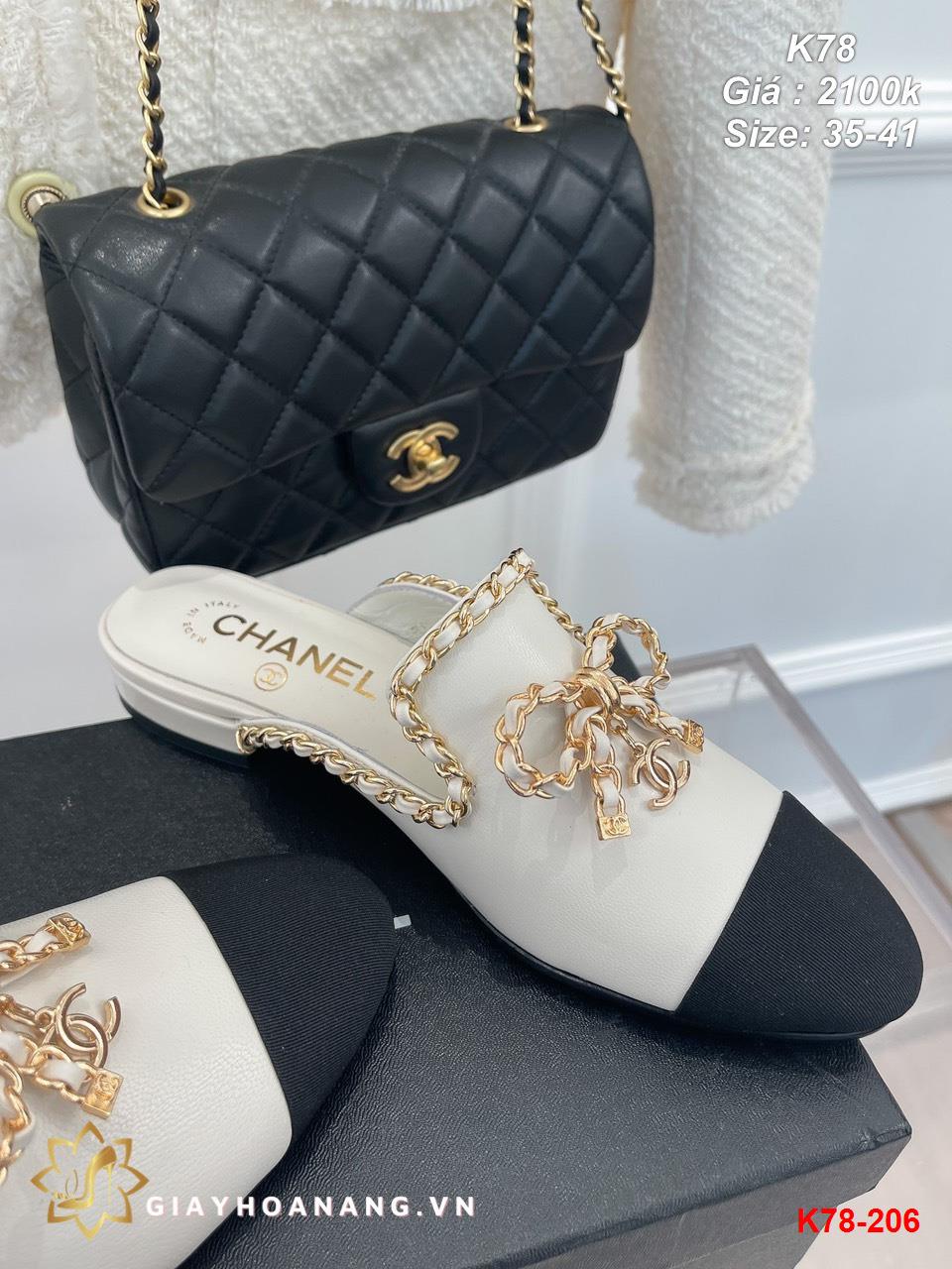 K78-206 Chanel dép sục siêu cấp