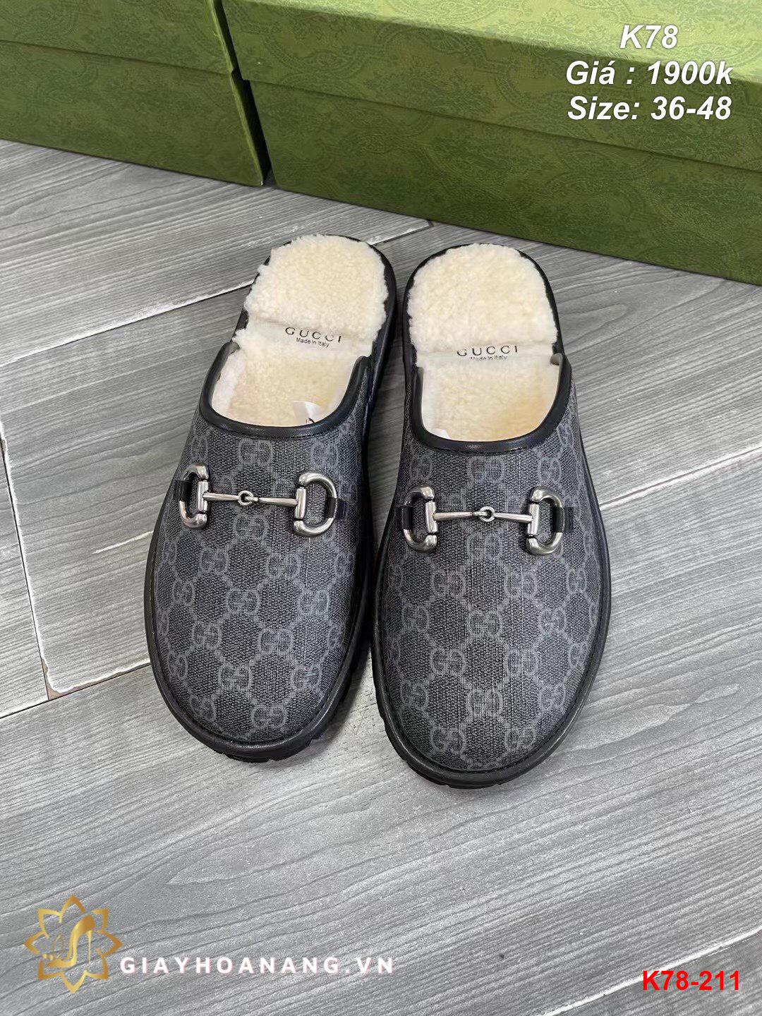 K78-211 Gucci dép sục siêu cấp