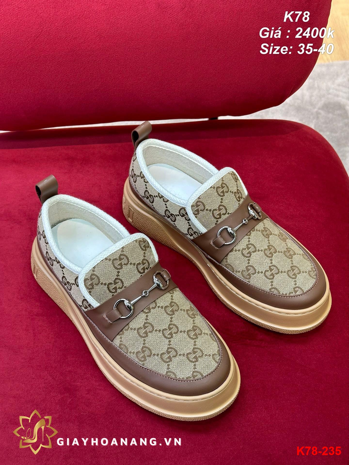 K78-235 Gucci giày lười siêu cấp