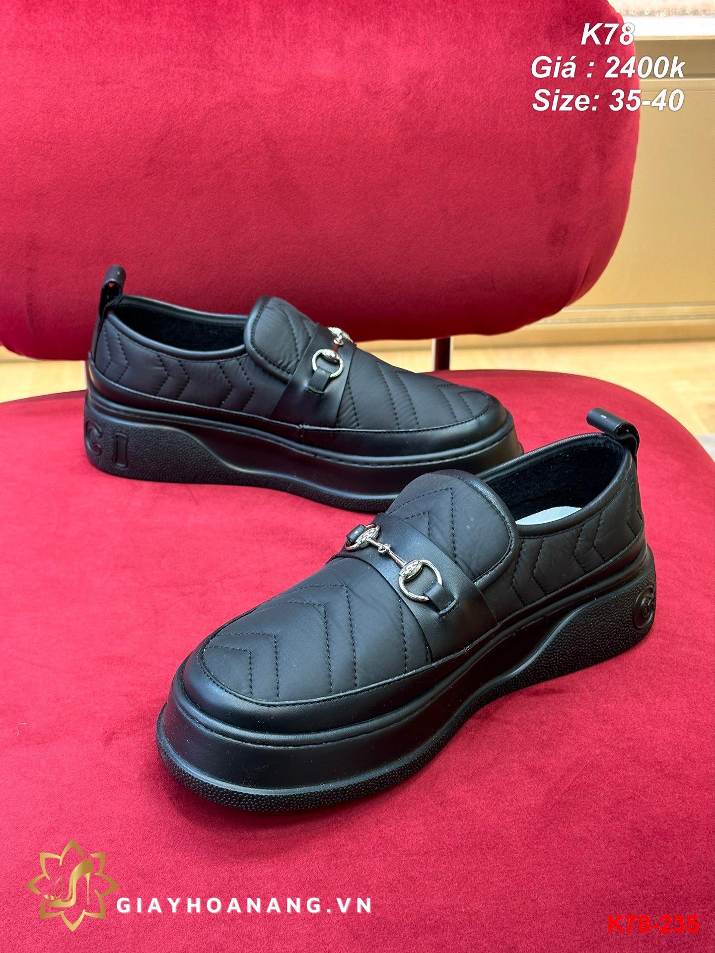K78-235 Gucci giày lười siêu cấp