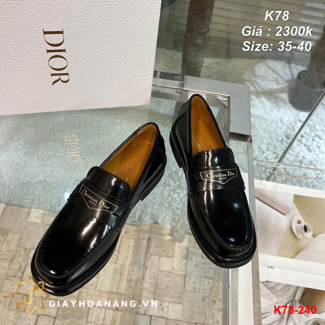 K78-240 Dior giày lười siêu cấp