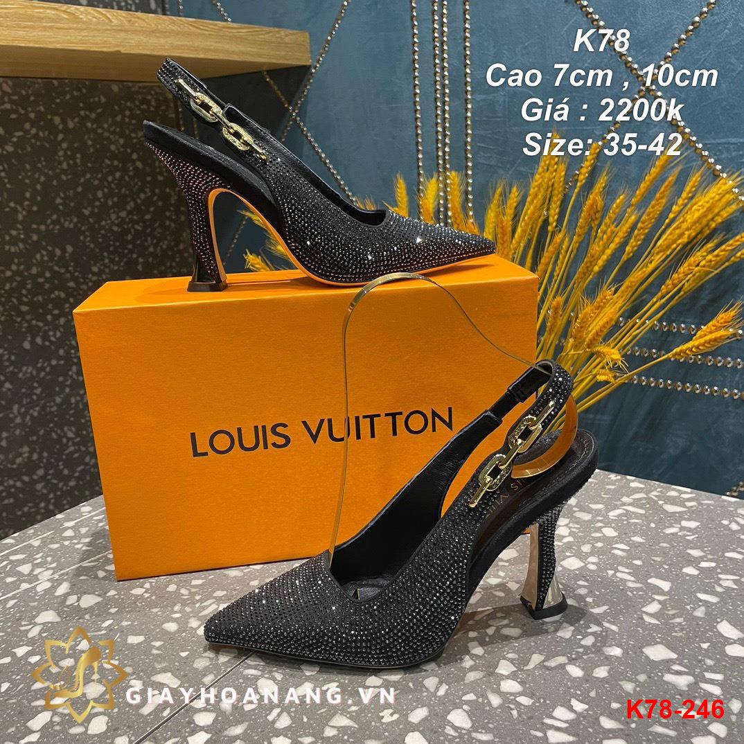 K78-246 Louis Vuitton sandal cao 7cm siêu cấp