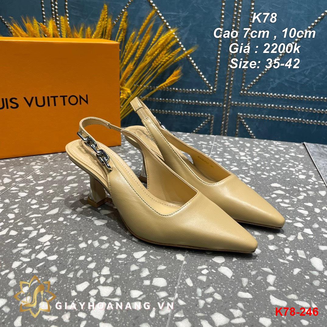 K78-246 Louis Vuitton sandal cao 7cm siêu cấp