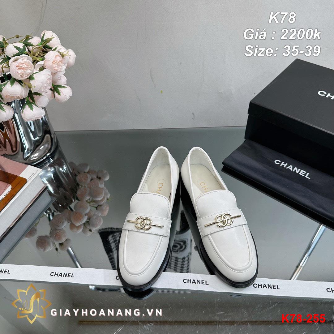 K78-255 Chanel giày lười siêu cấp