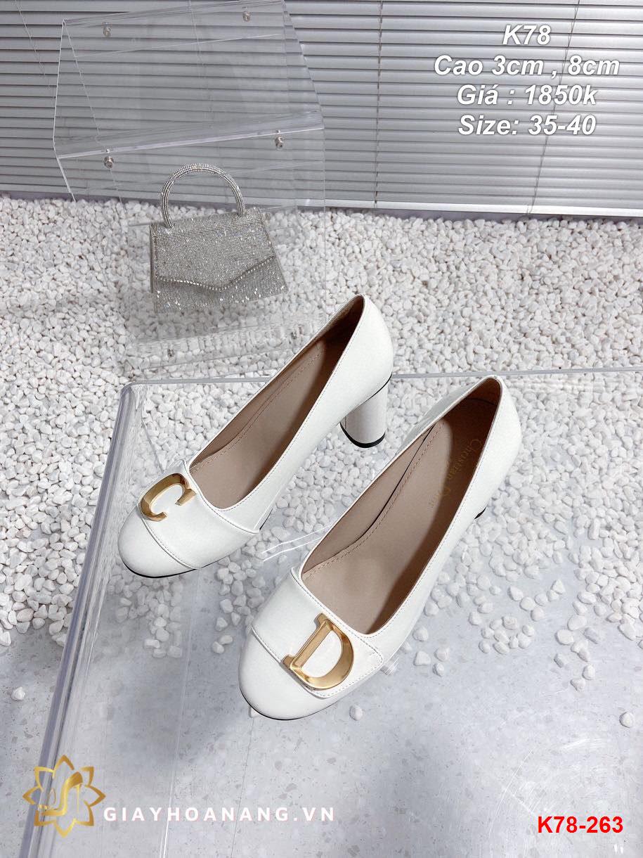 K78-263 Dior giày cao 3cm , 8cm siêu cấp