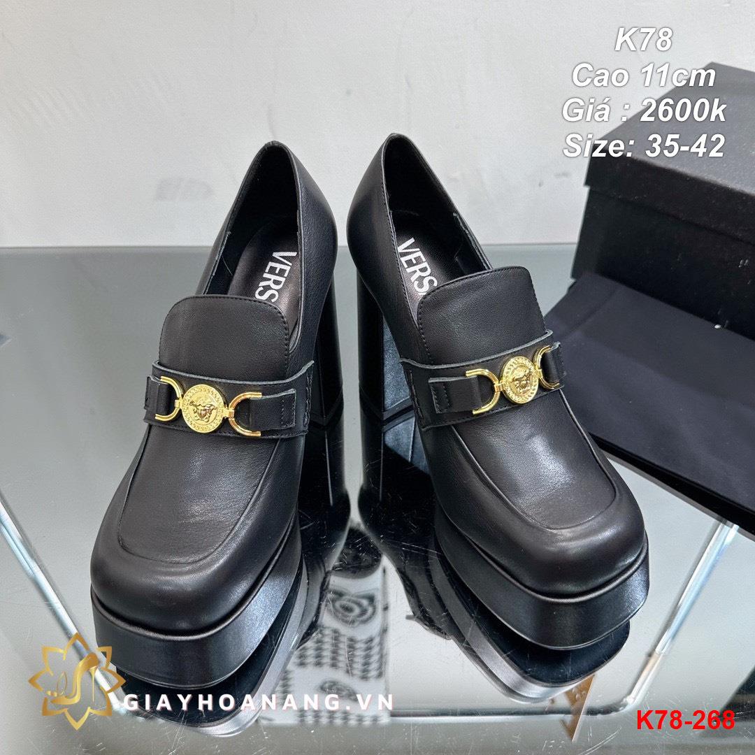 K78-268 Versace giày cao 11cm siêu cấp