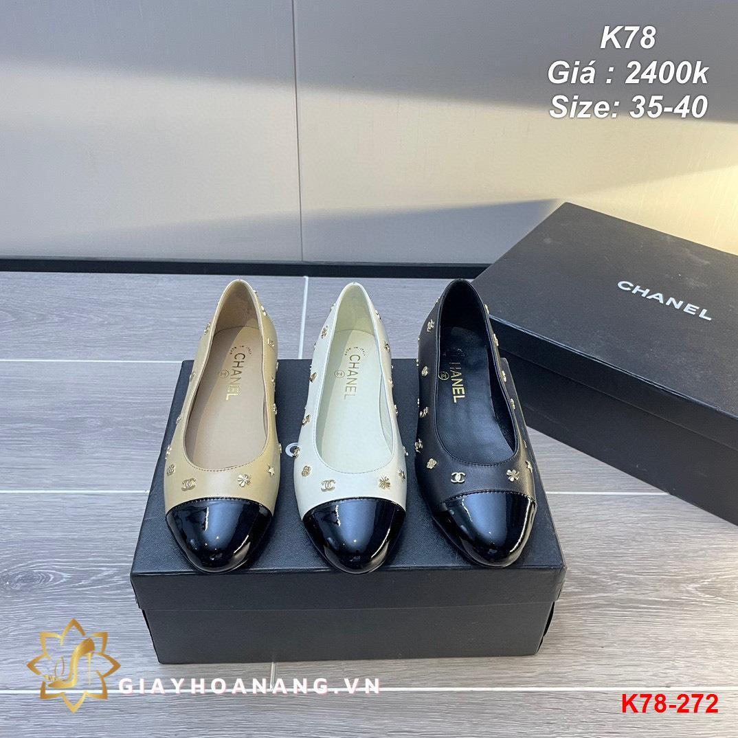 K78-272 Chanel giày bệt siêu cấp