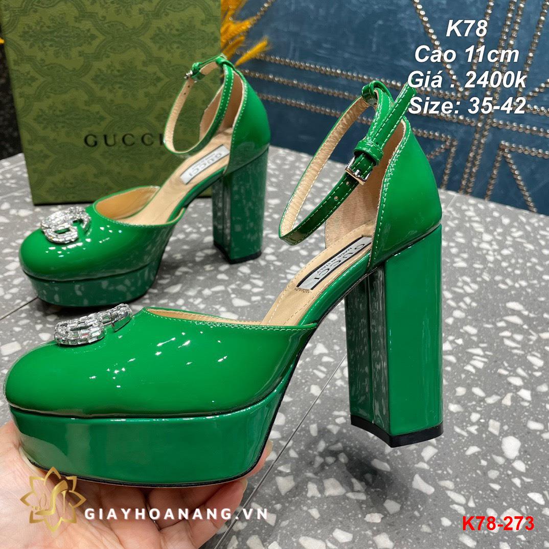 K78-273 Gucci sandal cao 11cm siêu cấp