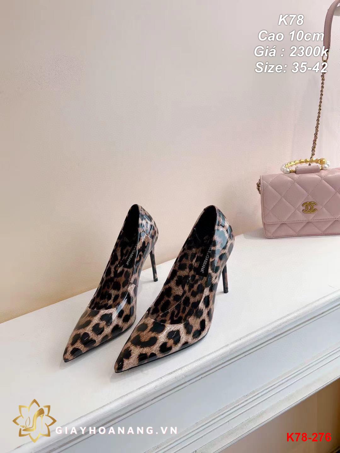 K78-276 Dolce & Gabbana giày cao 10cm siêu cấp