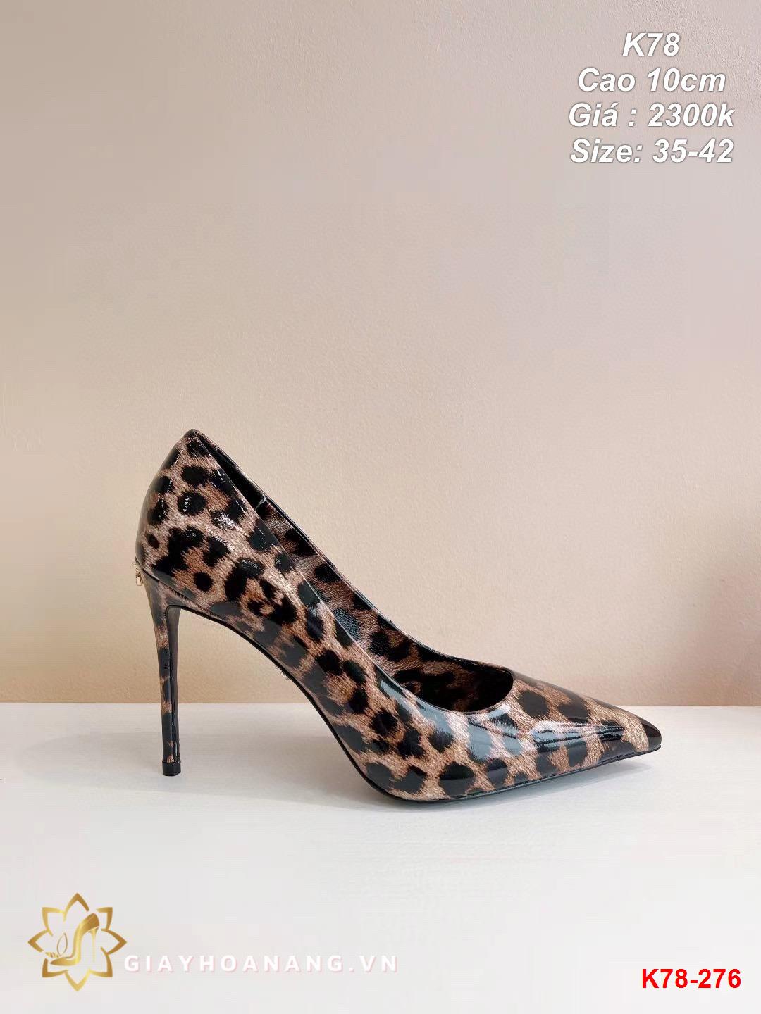 K78-276 Dolce & Gabbana giày cao 10cm siêu cấp