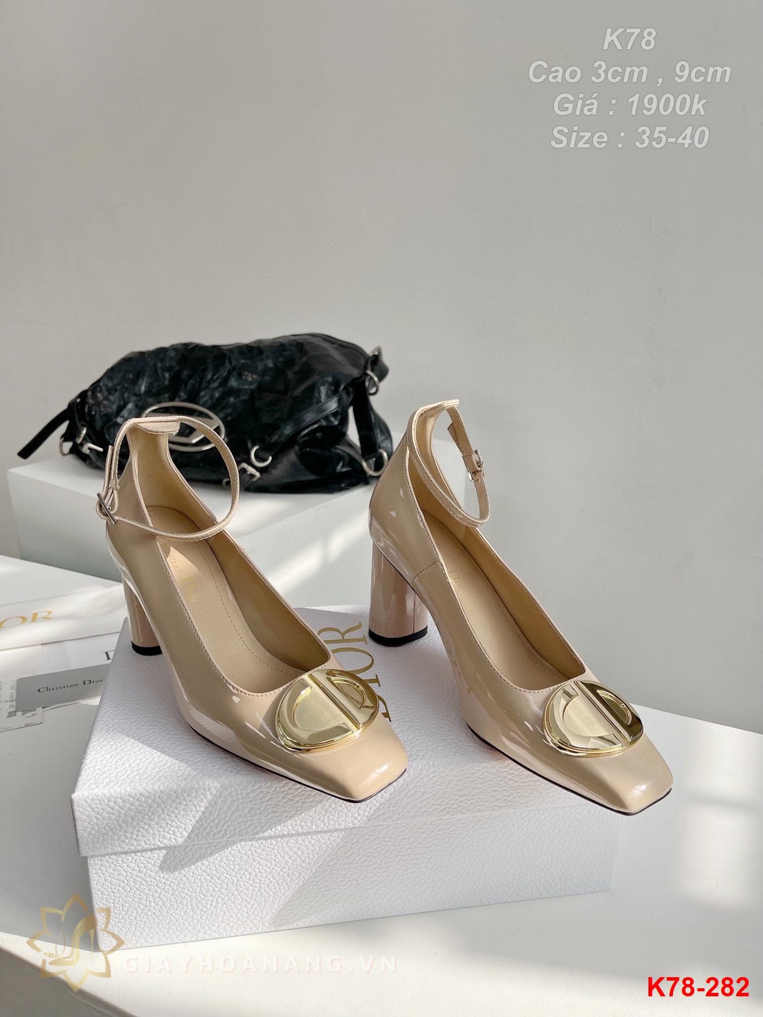 K78-282 Dior giày cao 3cm , 9cm siêu cấp