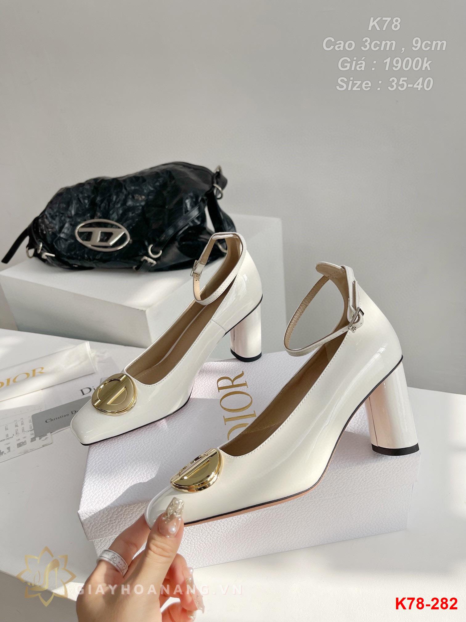 K78-282 Dior giày cao 3cm , 9cm siêu cấp