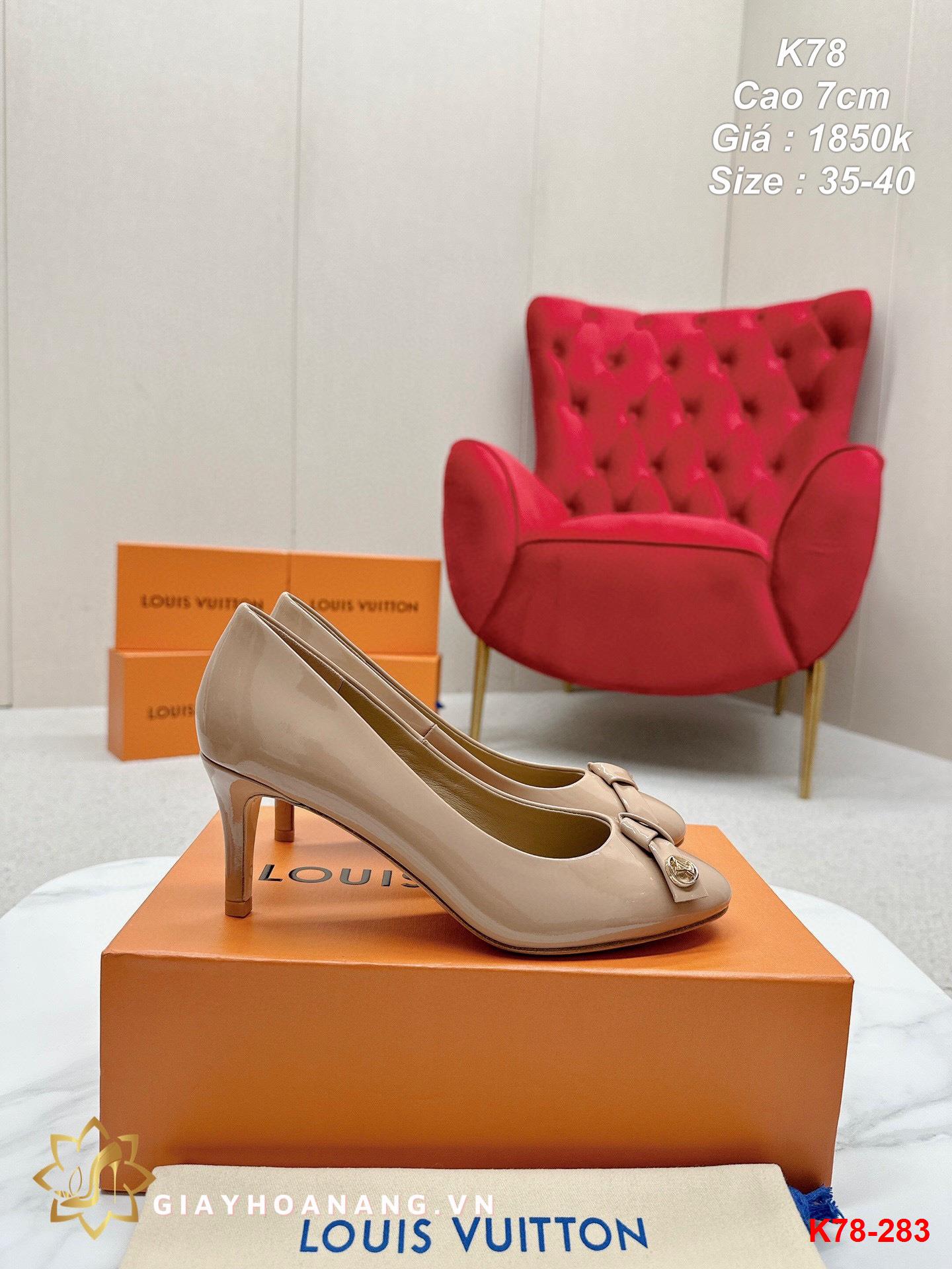 K78-283 Louis Vuitton giày cao 7cm siêu cấp