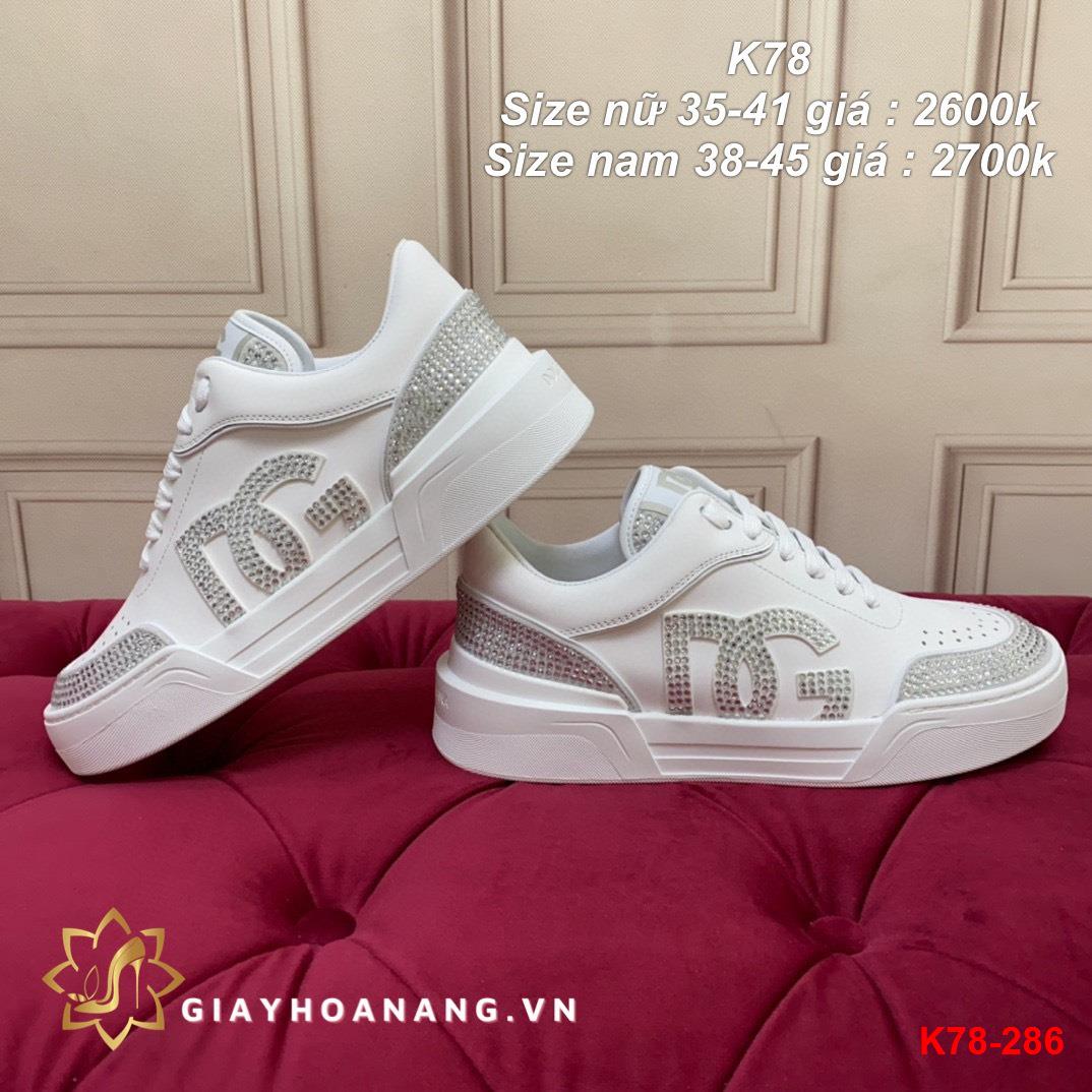 K78-286 Dolce & Gabbana giày thể thao siêu cấp