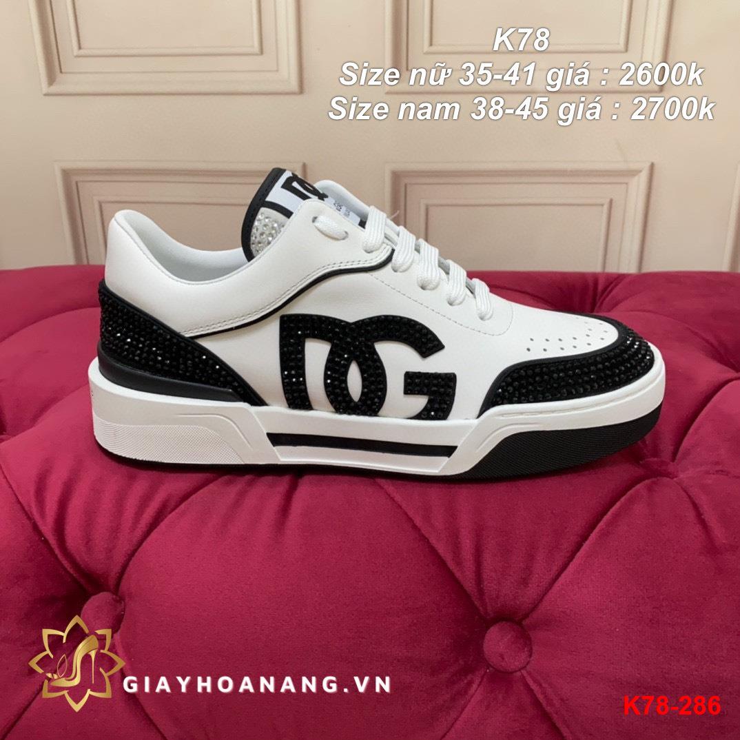 K78-286 Dolce & Gabbana giày thể thao siêu cấp