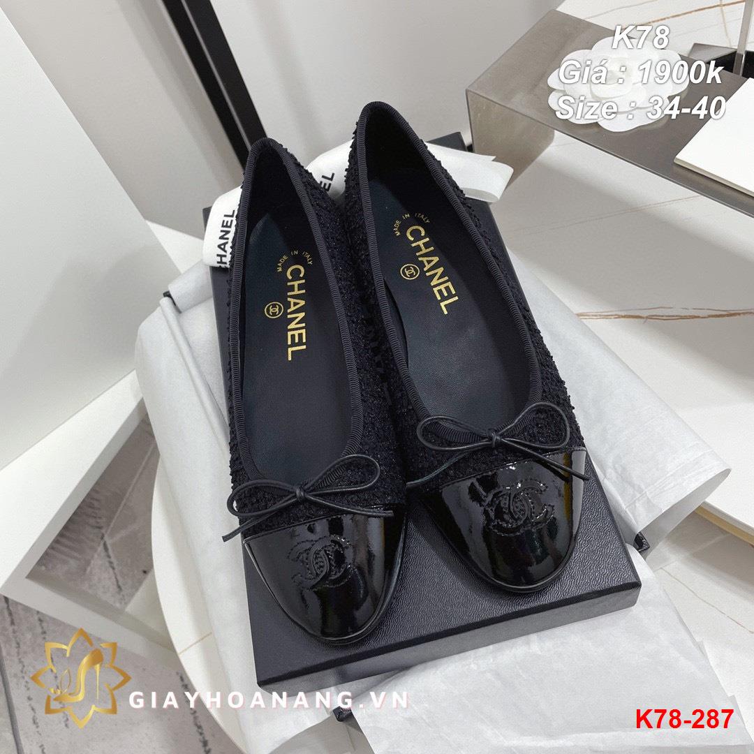 K78-287 Chanel giày bệt siêu cấp