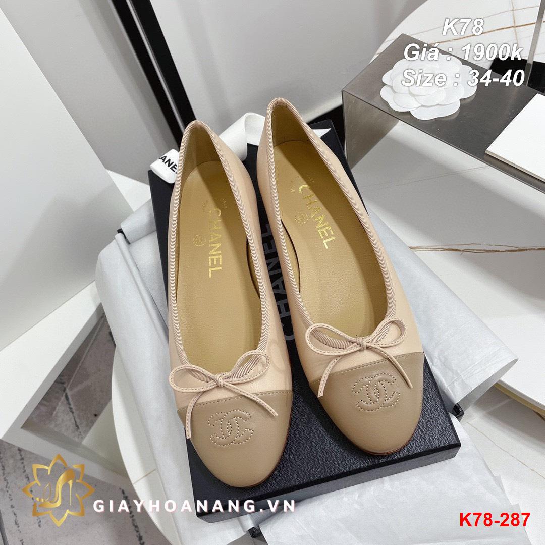 K78-287 Chanel giày bệt siêu cấp