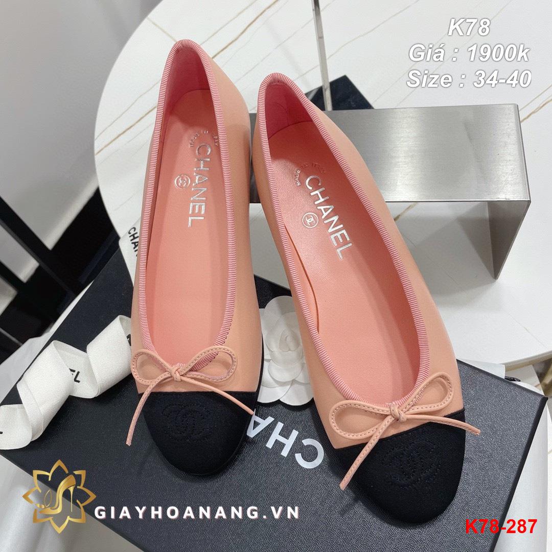 K78-287 Chanel giày bệt siêu cấp