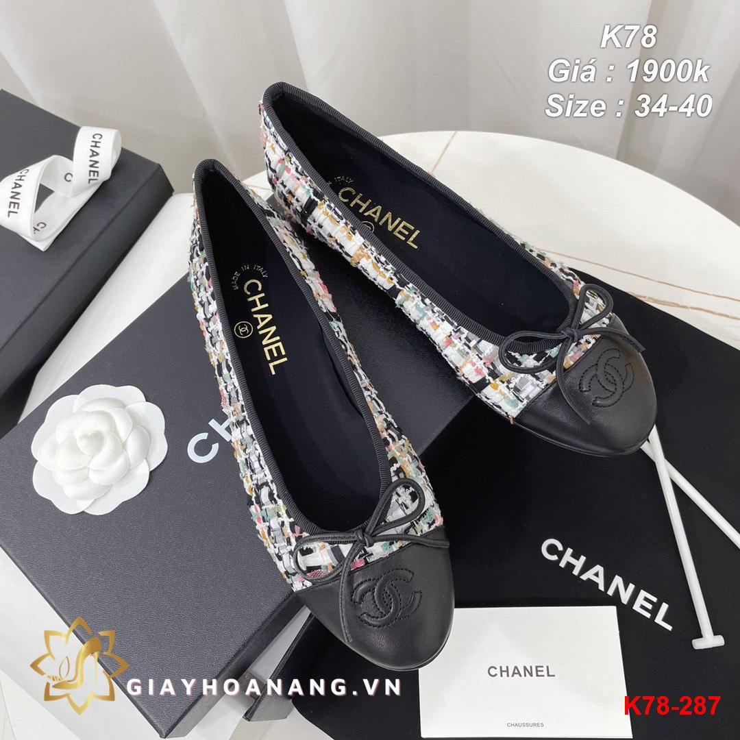 K78-287 Chanel giày bệt siêu cấp