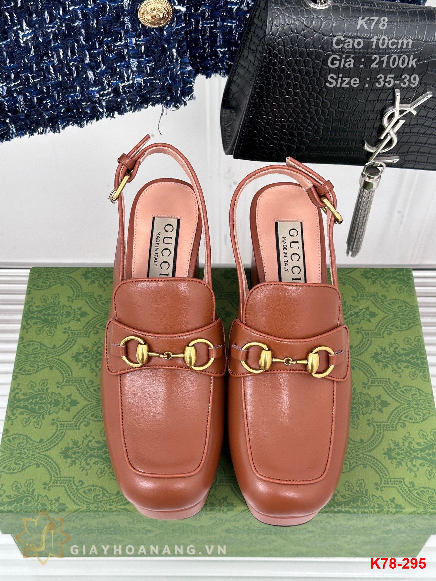 K78-295 Gucci sandal cao 10cm siêu cấp