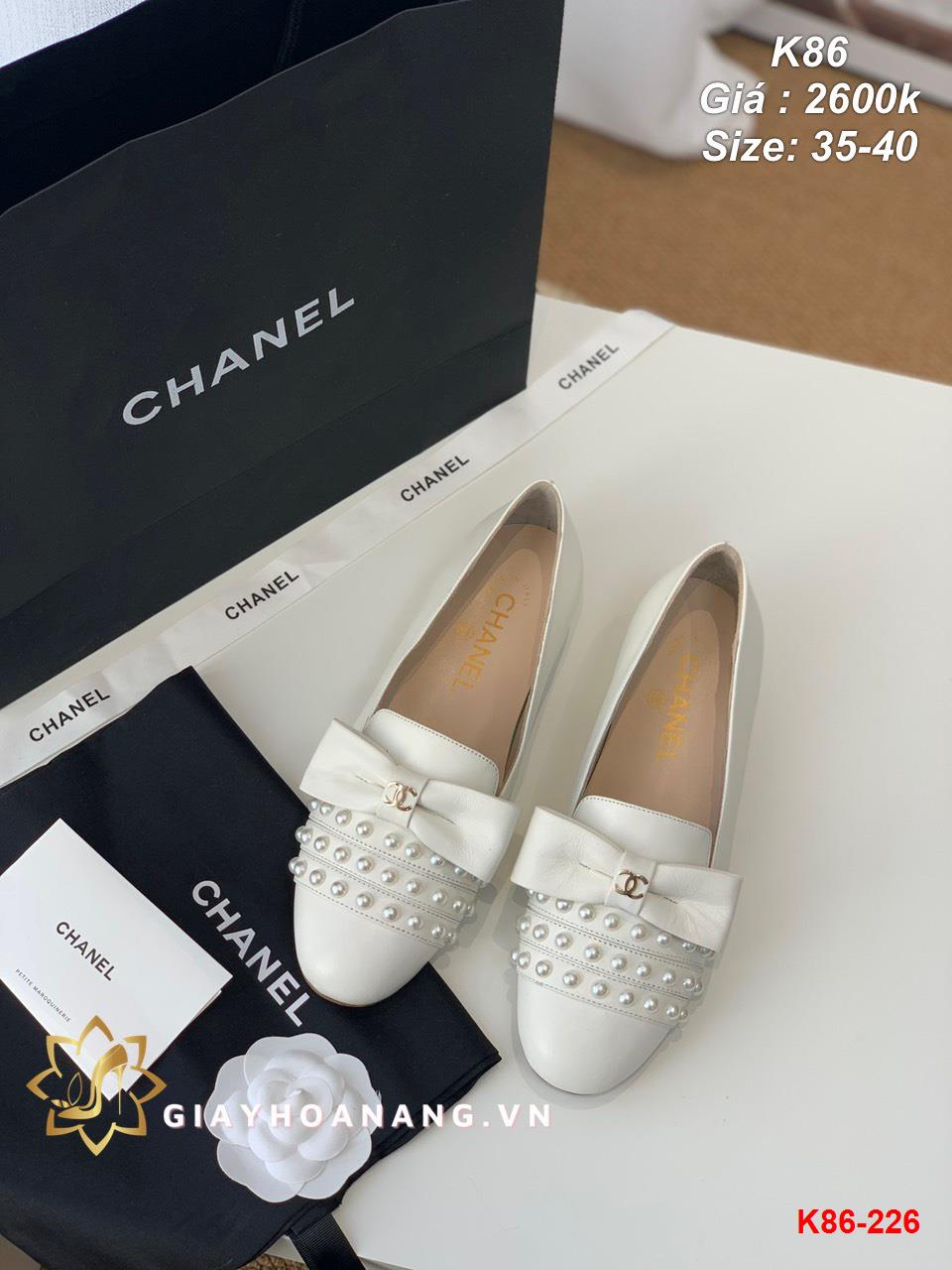 K86-226 Chanel giày bệt siêu cấp