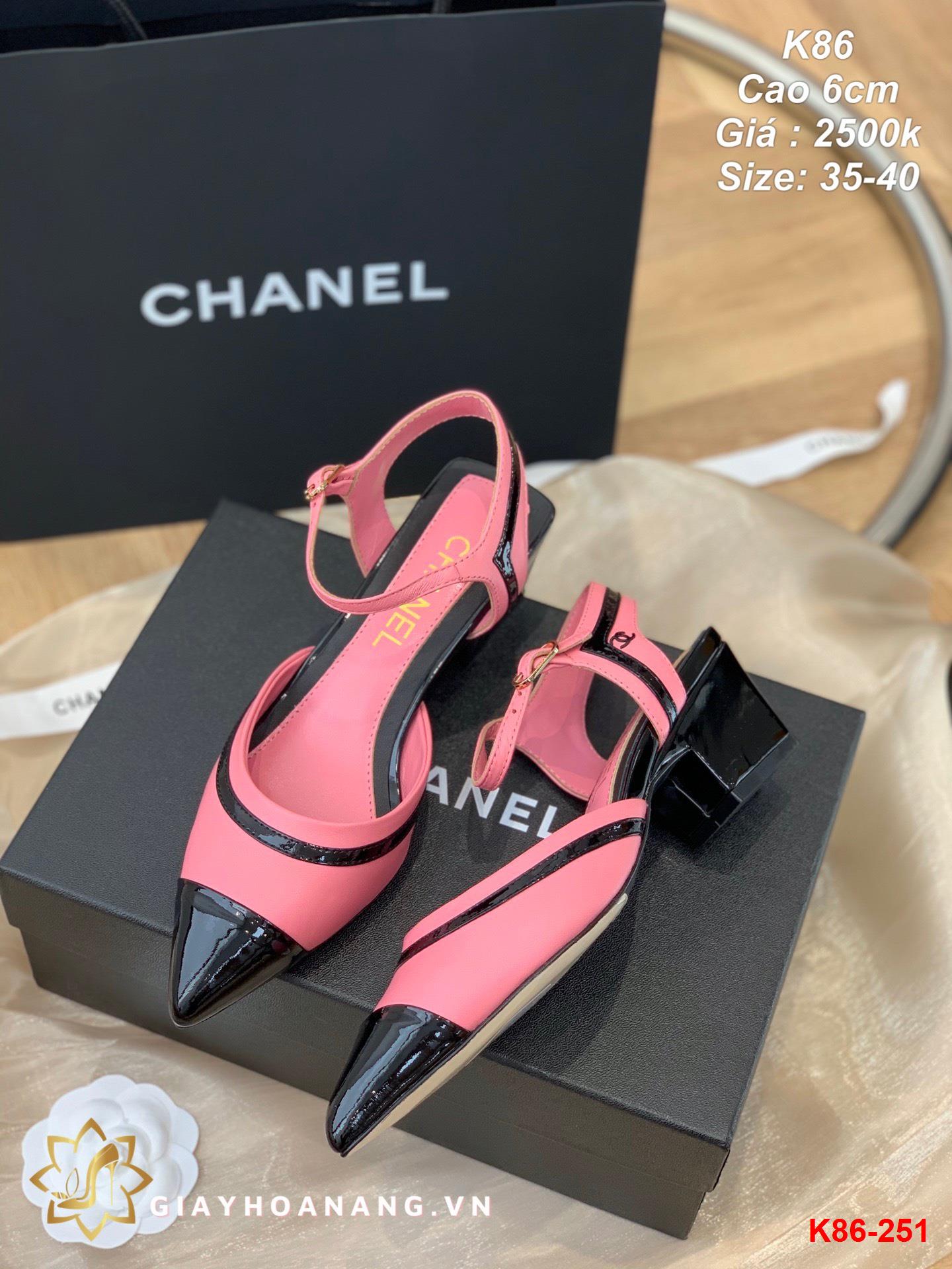 K86-251 Chanel sandal cao 6cm siêu cấp