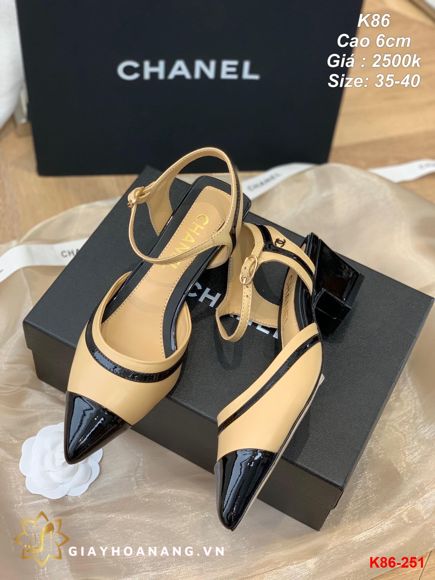 K86-251 Chanel sandal cao 6cm siêu cấp