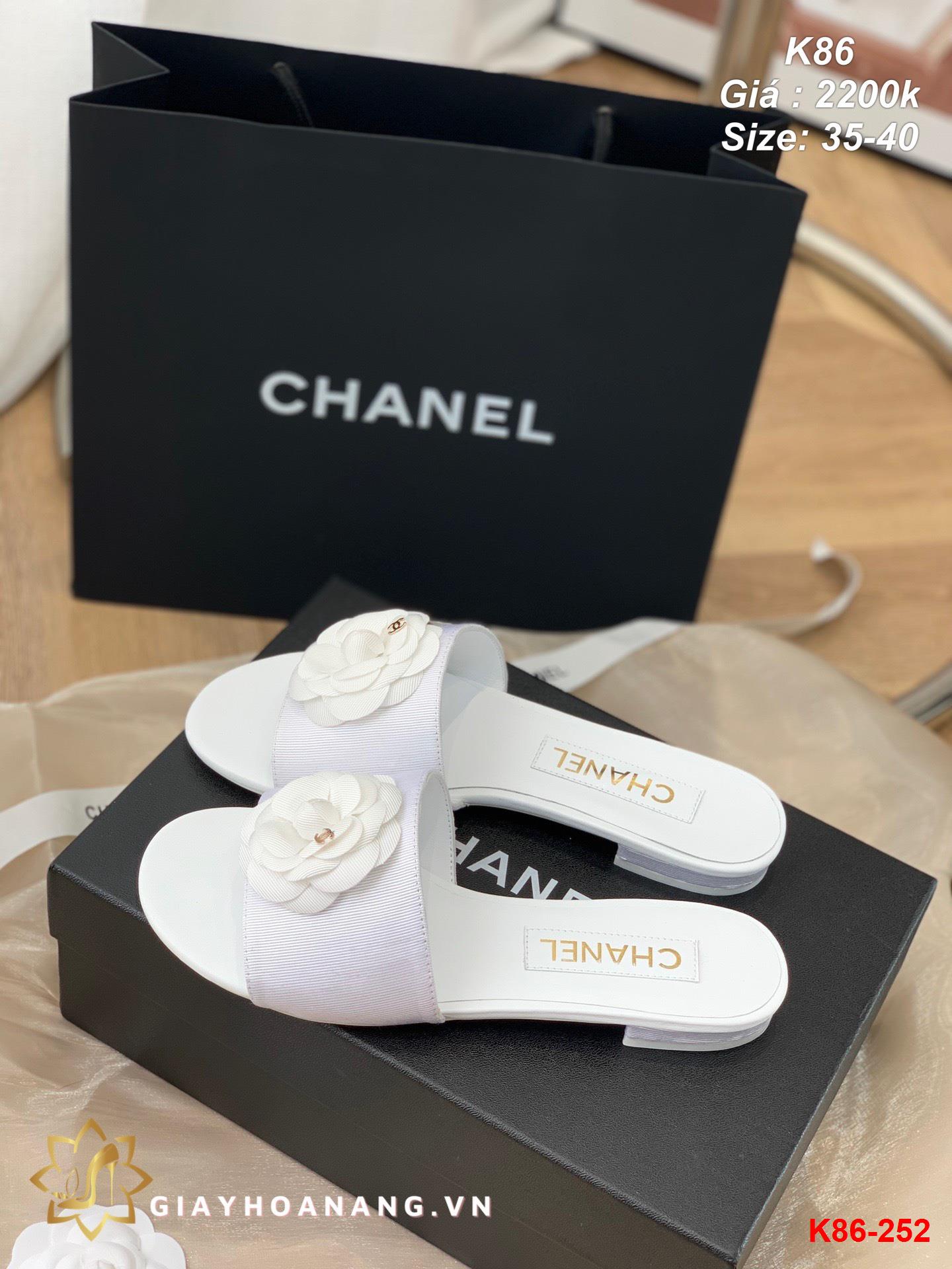 K86-252 Chanel dép siêu cấp