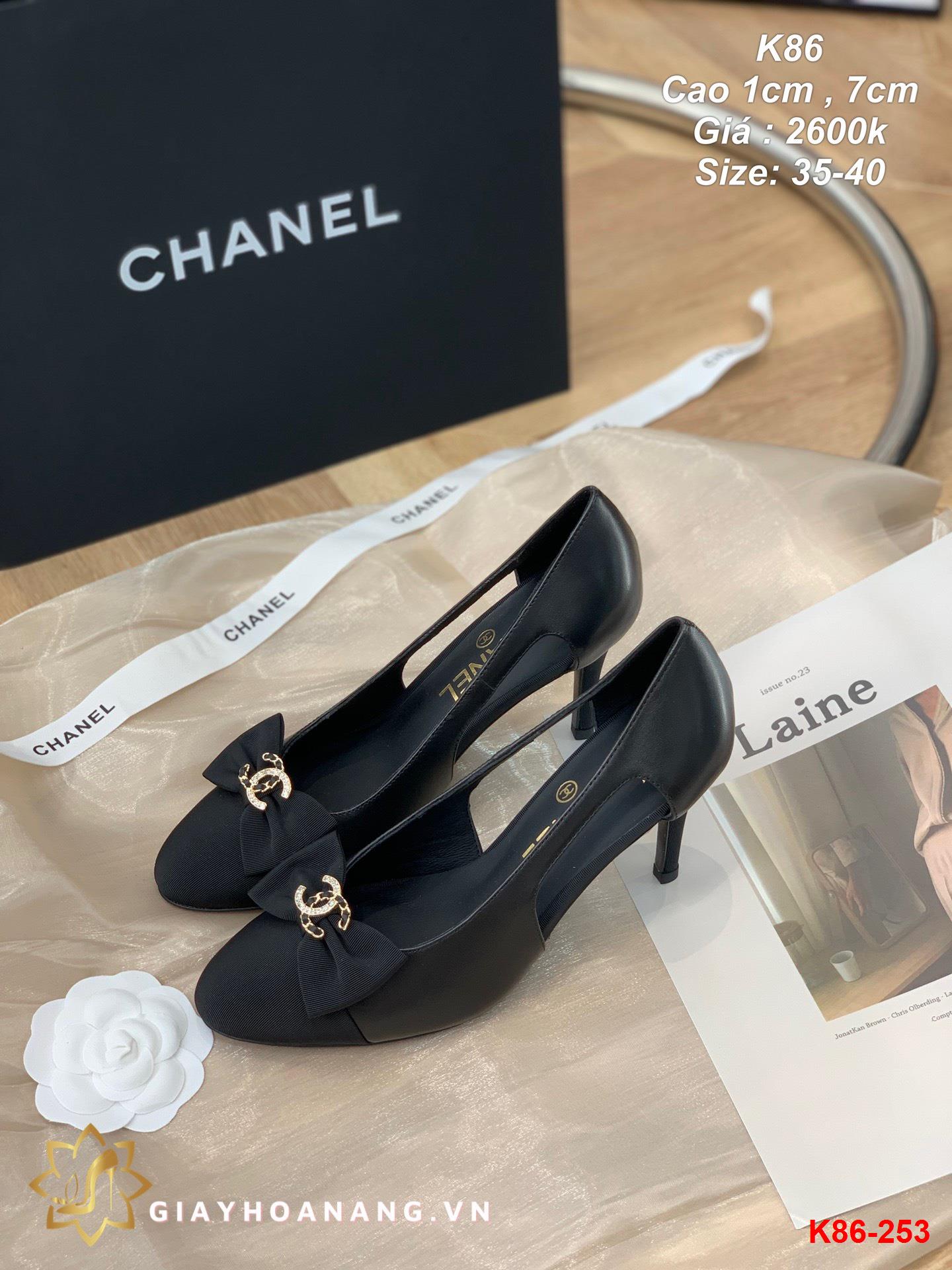 K86-253 Chanel giày cao 1cm , 7cm siêu cấp