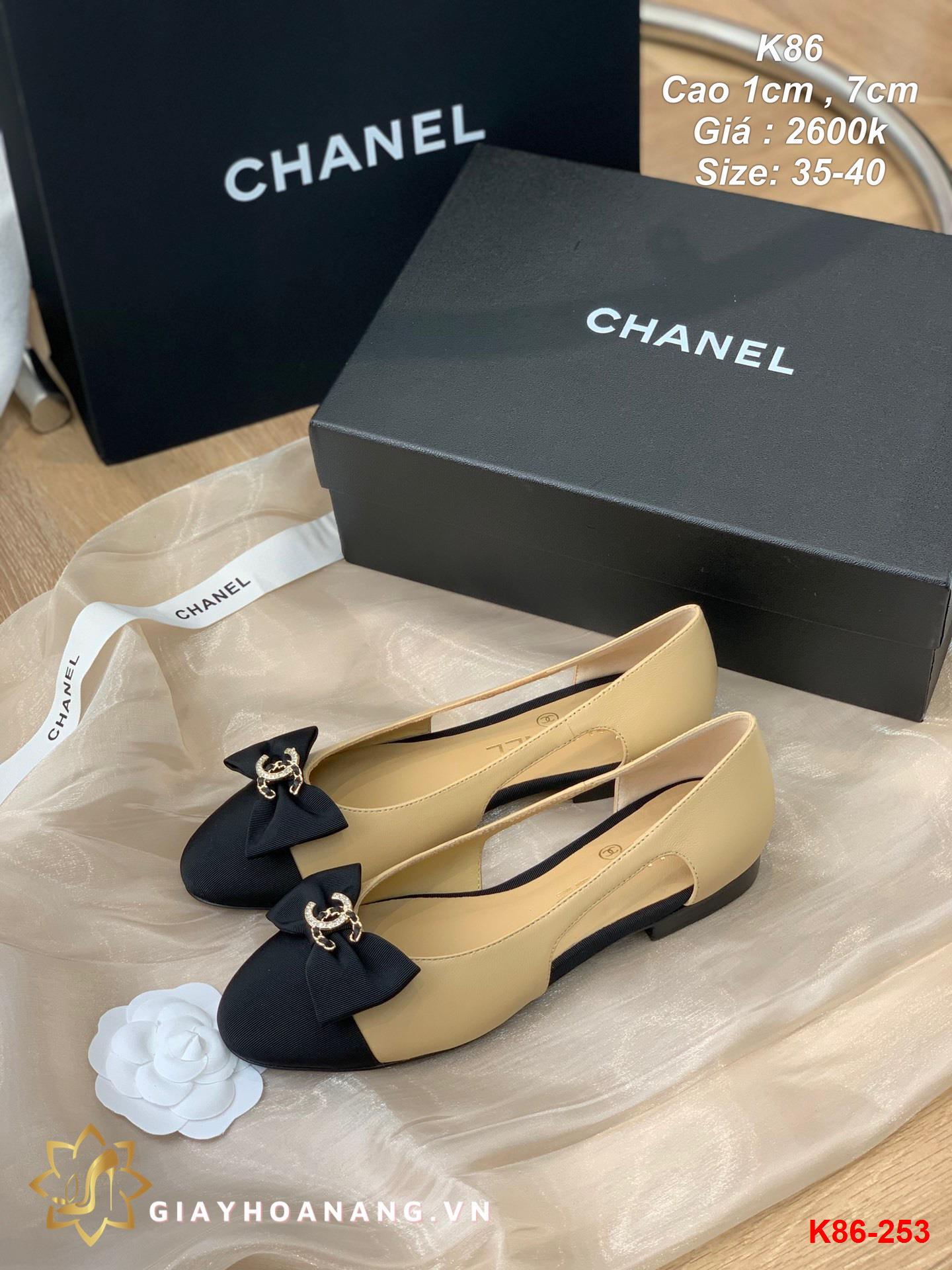 K86-253 Chanel giày cao 1cm , 7cm siêu cấp