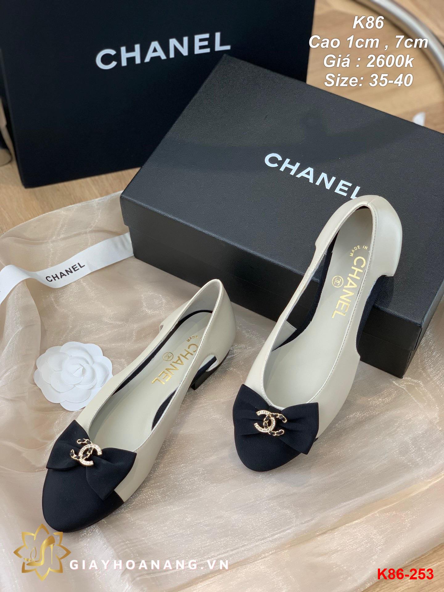 K86-253 Chanel giày cao 1cm , 7cm siêu cấp