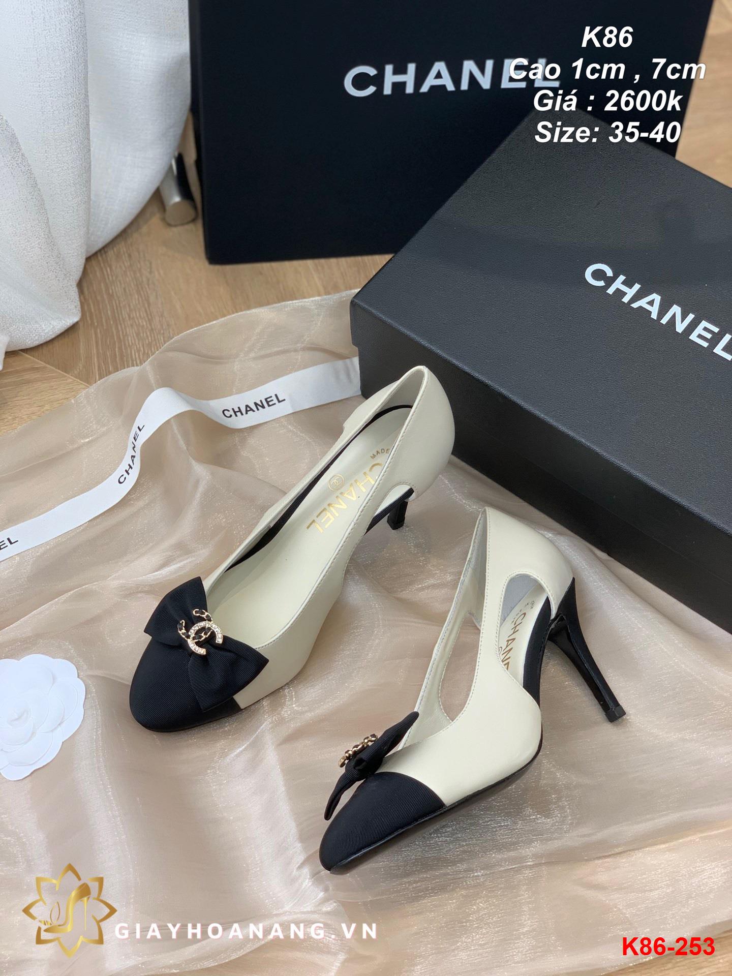 K86-253 Chanel giày cao 1cm , 7cm siêu cấp