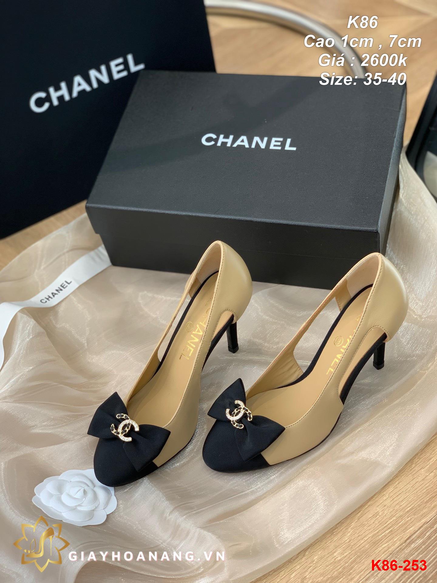 K86-253 Chanel giày cao 1cm , 7cm siêu cấp