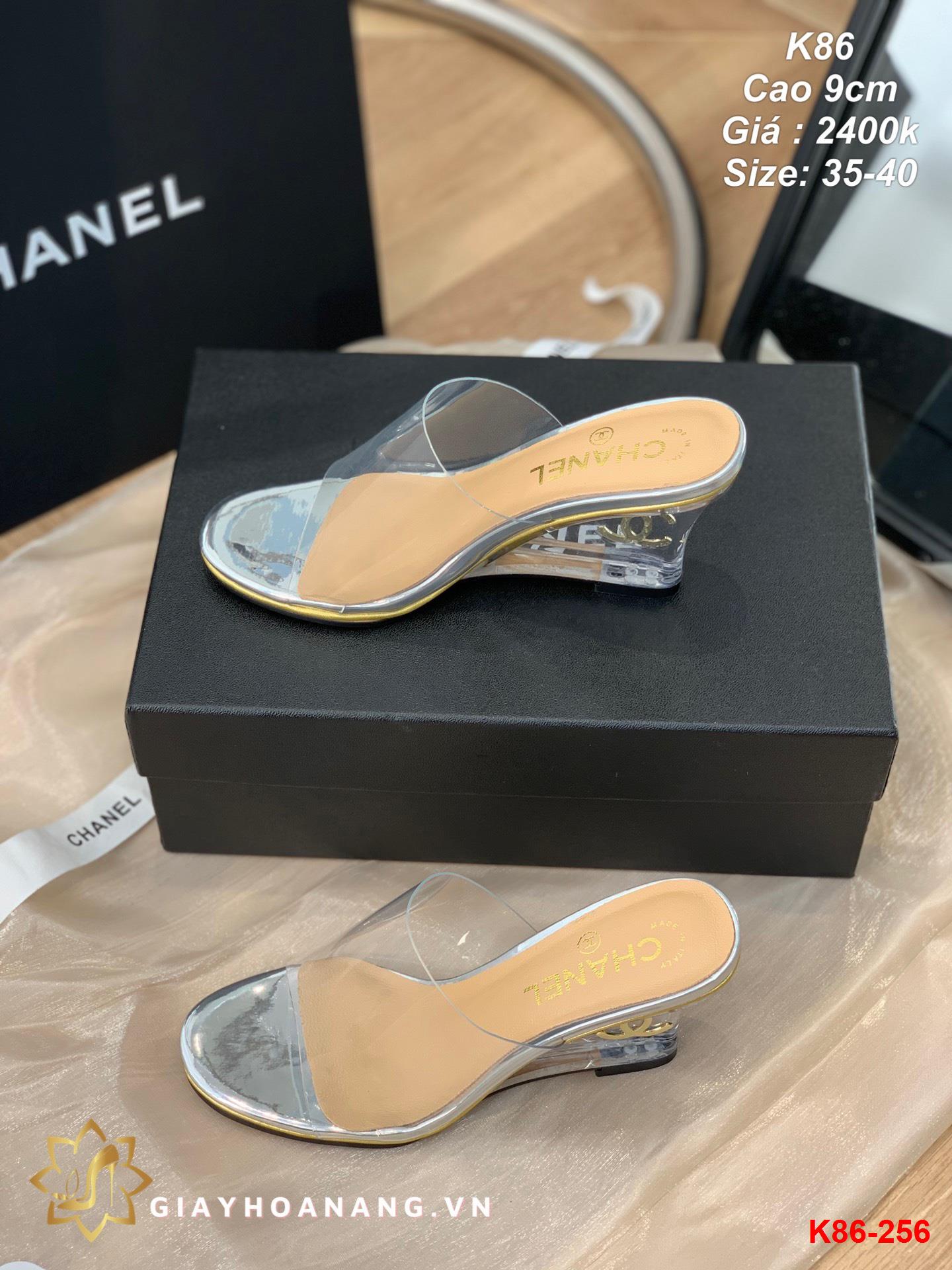 K86-256 Chanel dép cao 9cm siêu cấp