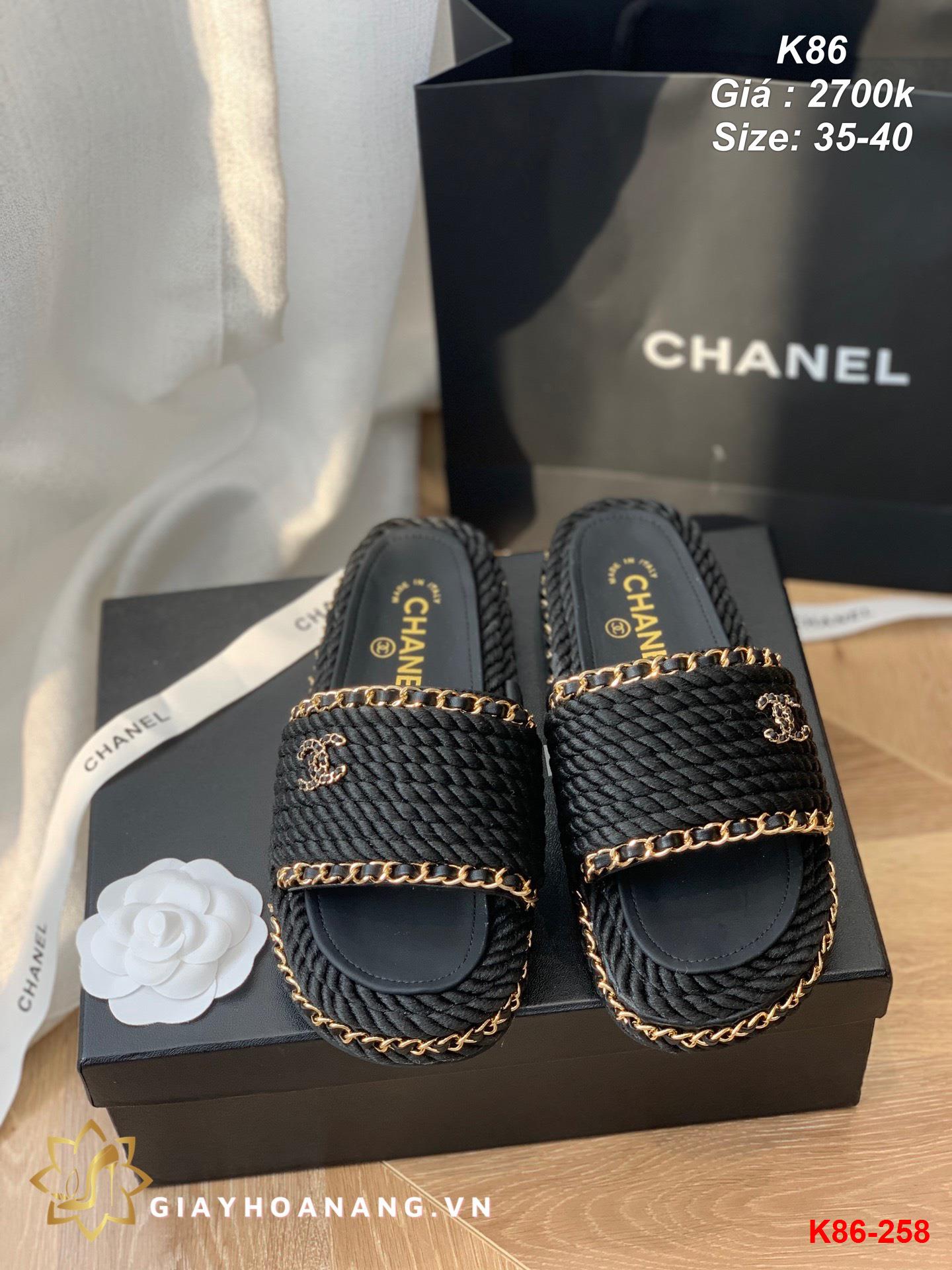 K86-258 Chanel dép siêu cấp