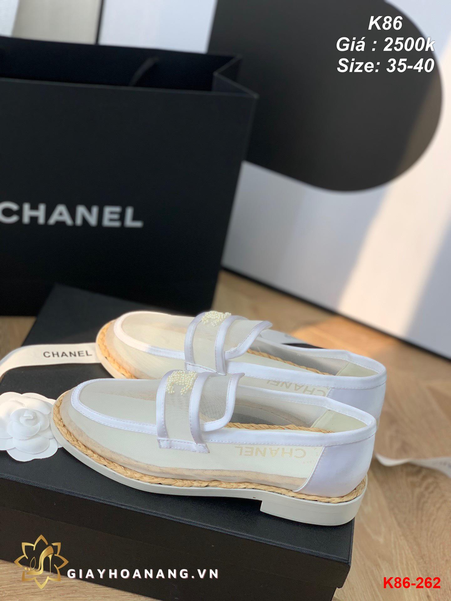 K86-262 Chanel giày lười siêu cấp