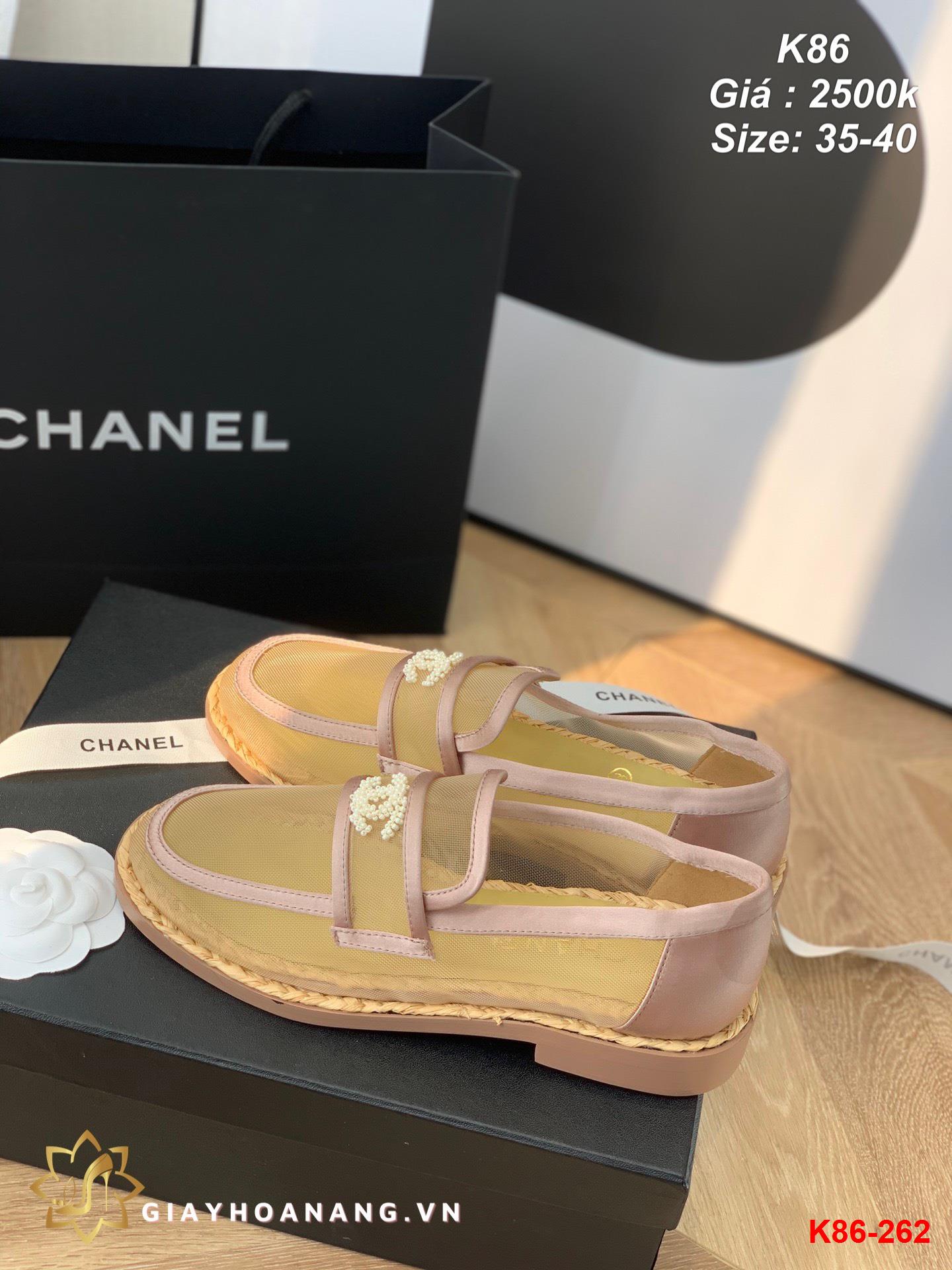 K86-262 Chanel giày lười siêu cấp