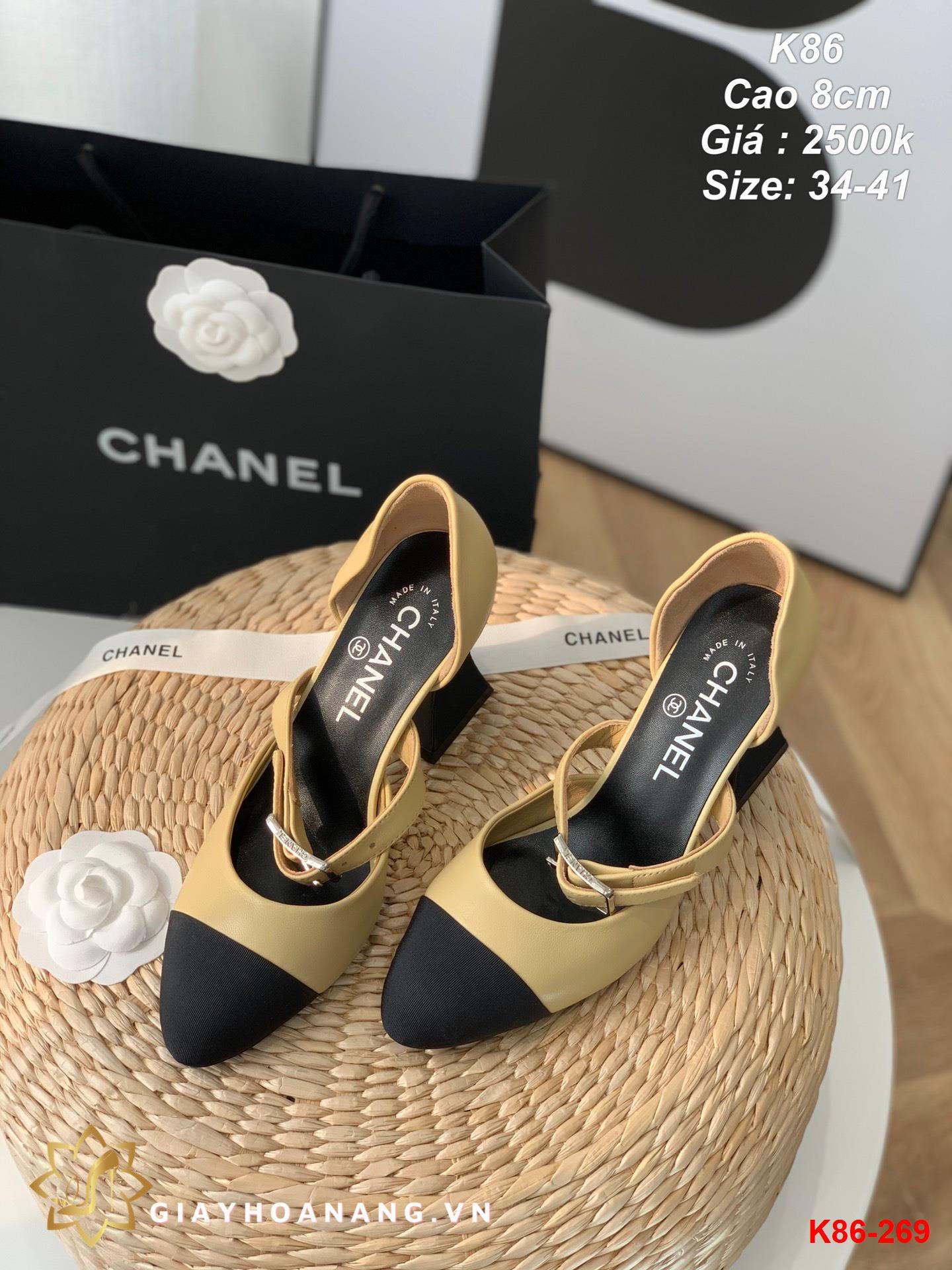 K86-269 Chanel sandal cao 8cm siêu cấp