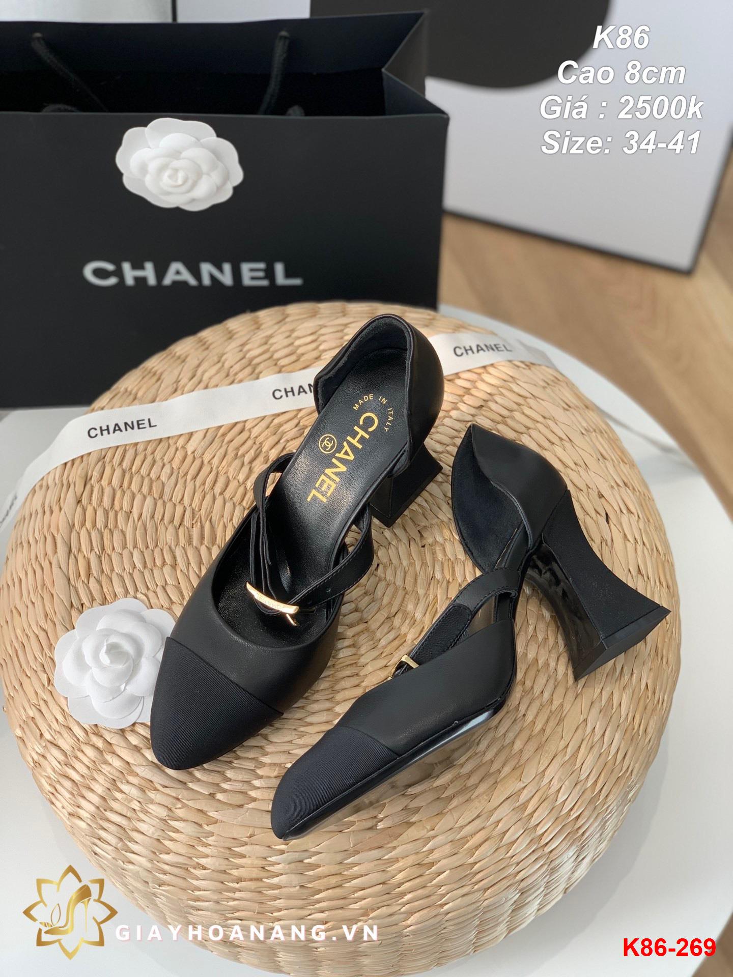 K86-269 Chanel sandal cao 8cm siêu cấp