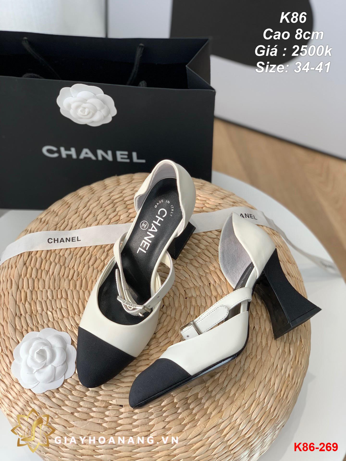 K86-269 Chanel sandal cao 8cm siêu cấp