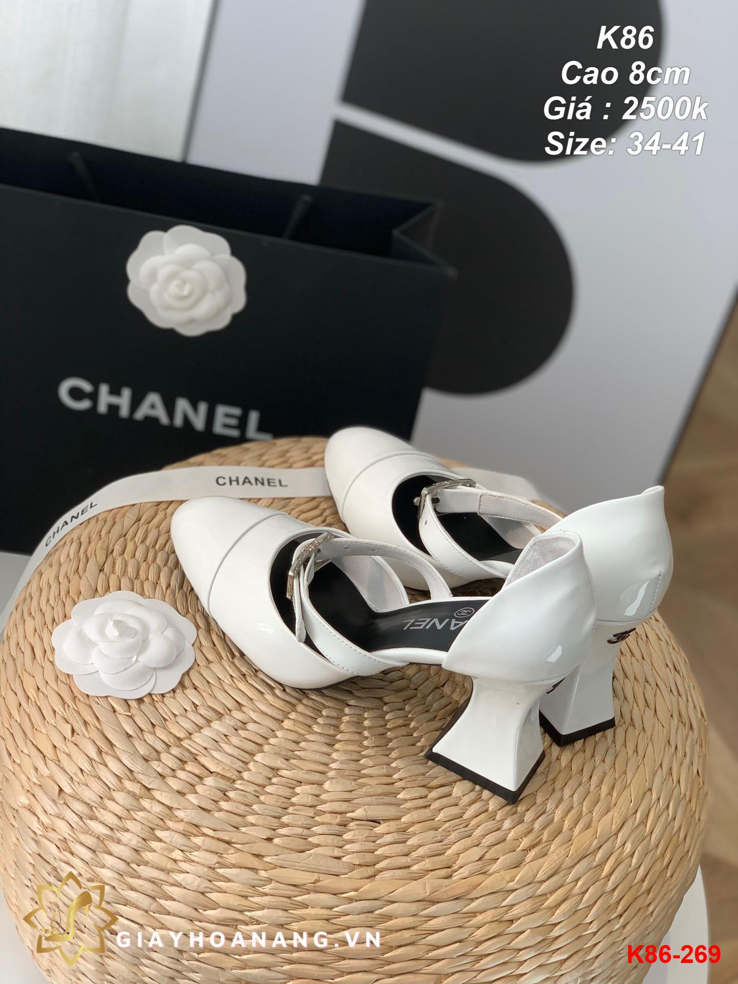 K86-269 Chanel sandal cao 8cm siêu cấp